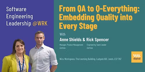 Software Engineering Leadership @ WRK - November Meet Up & Xmas Social