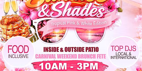 Sunrise & Shades: Tropical Pink & White Carnival Brunch Fete