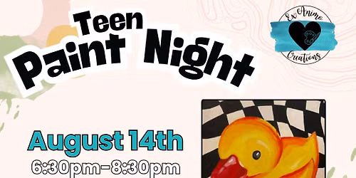 August Teen Paint Night