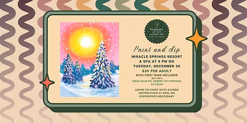 Sunny Winter Paint and Sip (Buy 3, Get 4th Ticket Free)