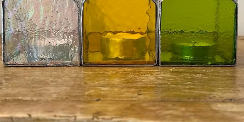 TIFFANY GLASS HOME TEALIGHT TRIO 18+ YRS