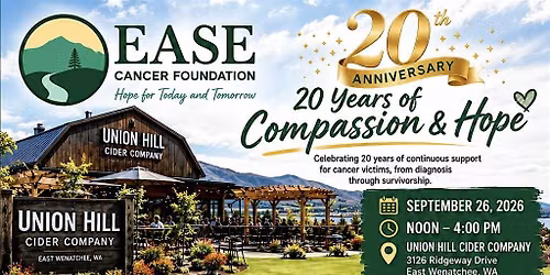 20th Anniversary of EASE Cancer Foundation