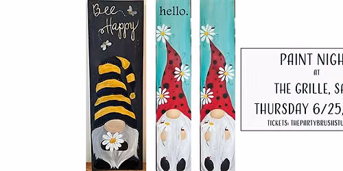 Thursday 6\/25 Paint & Sip! at The Grille, Sayre