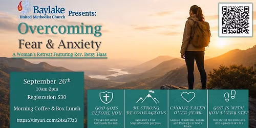 Overcoming Fear & Anxiety: A woman's retreat
