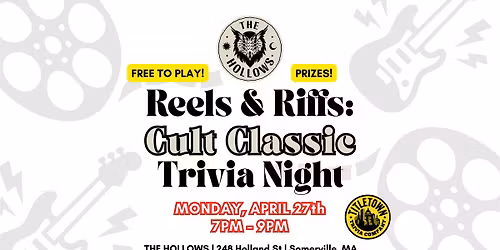 Reels & Riffs: Cult Classic Trivia Night @ The Hollows
