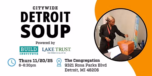 November 2025 Citywide Detroit SOUP