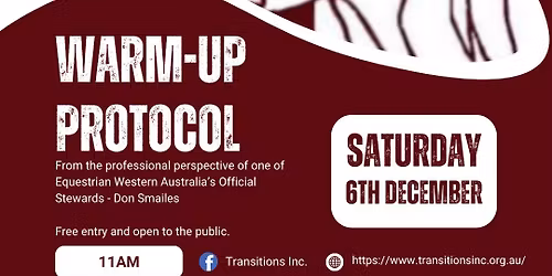 Dressage Warmup Etiquette and Protocols Lecture delivered by Don Smailes