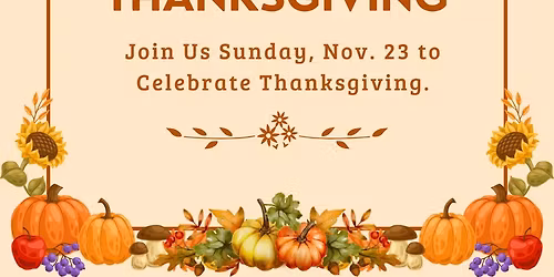 Thanksgiving Service