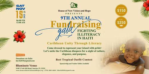 HNVH 9th Annual Fundraising Gala - Fighting Illiteracy in Haiti