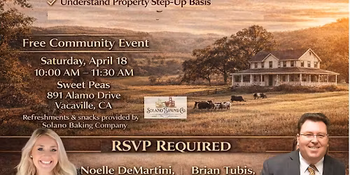 Avoid Probate Workshop Saturday April 18th 10am