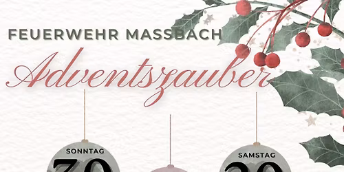 3\/3 Adventszauber Freiwillige Feuerwehr Ma\u00dfbach