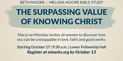 The Surpassing Value of Knowing Christ study