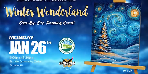 \u2744\ufe0fWinter Wonderland Painting Class\u2744\ufe0fMonday, January 26th- 6pm-8:30pm
