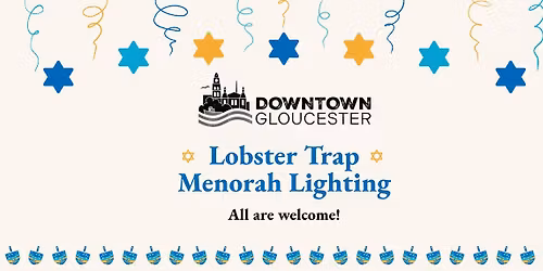 Lobster Trap Menorah Lighting