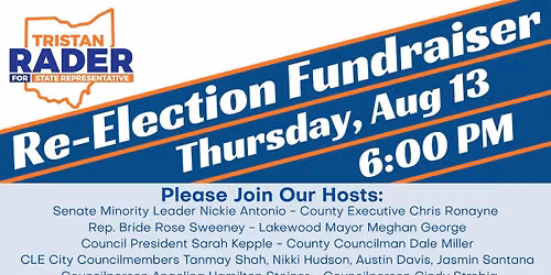 Rep. Tristan Rader Re-election Fundraiser 