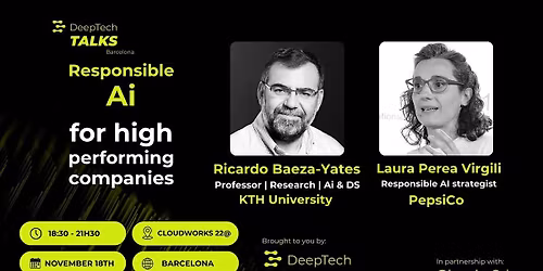DeepTech Talks BCN: Responsible AI for High-Performing Companies