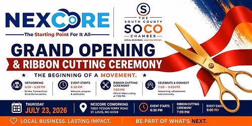 Ribbon Cutting Ceremony (Our First) for NexCore