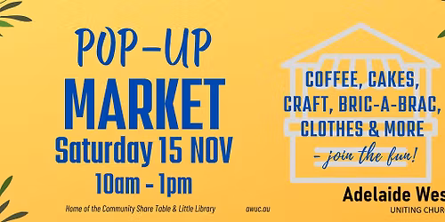 Pop-Up Market at Adelaide West
