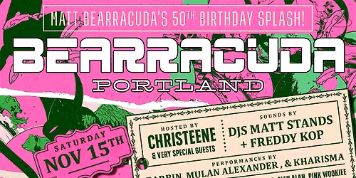 Bearracuda Portland - Saturday, November 15th
