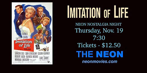 NEON Nostalgia Night - IMITATION OF LIFE