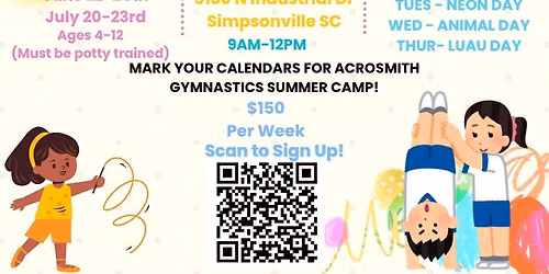 Acrosmith Gymnastics June Gymnastics Summer Camp