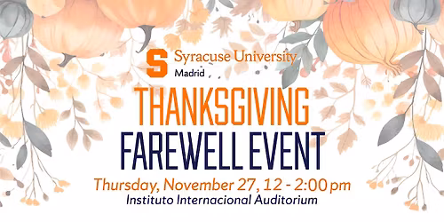 Thanksgiving Farewell Event + Lunch