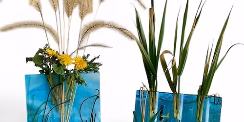 4\/4 Ocean View Pocket Vase Fused Glass Class