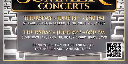 Summer Concert-Lapeer Historic Court House Lawn