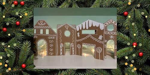 FAMILY Crafternoon - Cardboard Christmas 'Gingerbread' Village