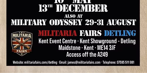 Militaria Fairs Detling (new home for Chatham)