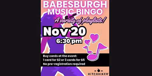 Music Bingo Night