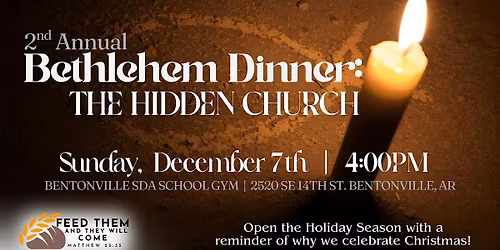 Bentonville SDA Women's Ministries | Bethlehem Dinner: The Hidden Church