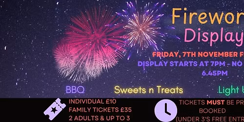 Turnfurlong Junior School Fireworks Evening