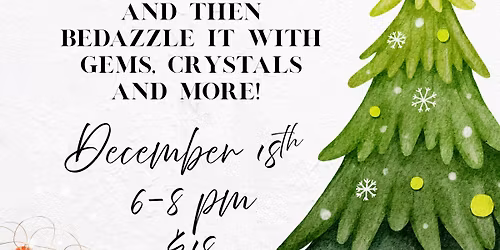 Bedazzled Christmas Tree Painting
