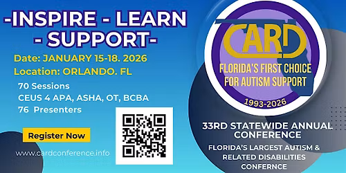 Autism Florida Statewide Conference - 33rd CARD\/HISPA