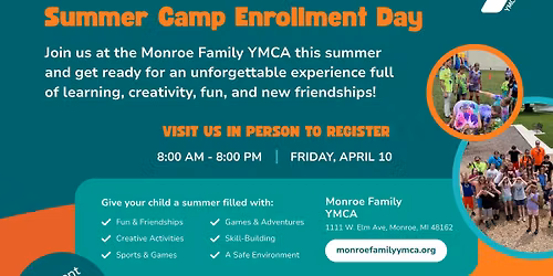 Monroe Family YMCA Summer Day Camp Enrollment Day