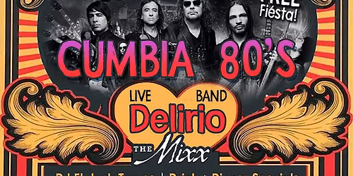 Live Rock en Espa\u00f1ol, Cumbias + 80's Show and Dance Party