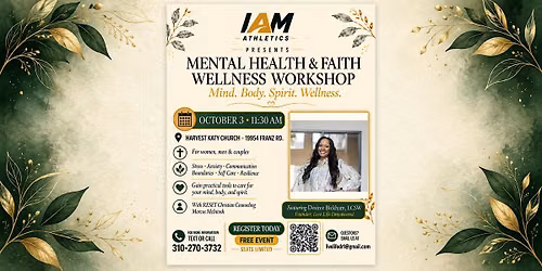 Mental Health & Faith Wellness Workshop