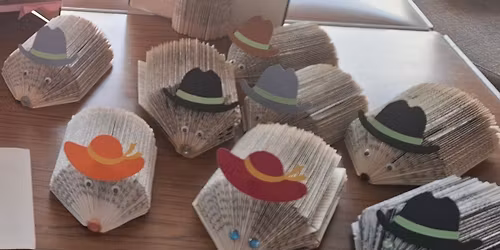 book folding hedgehog workshop