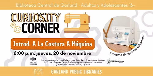 Introd. a la Costura a M\u00e1quina