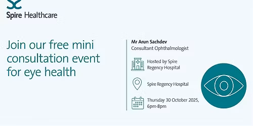 Free mini consults - Consultant Ophthalmologist, Mr Arun Sachdev