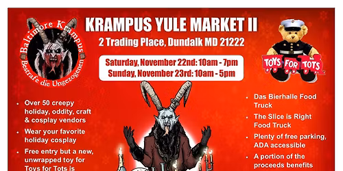 The Krampus Yule Market & Toys for Tots Collection 