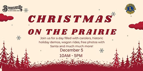 Annual Christmas on the Prairie Holiday Craft \/ Vendor Fair.
