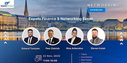 Expats Finance & Networking Event: Hamburg