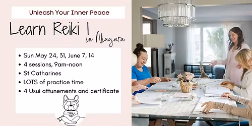 Reiki 1 Certification for Beginners  St Catharines -4 spots avail-