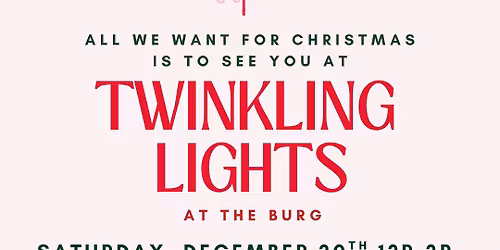 Twinkling Lights at The Burg with Steve Lyon