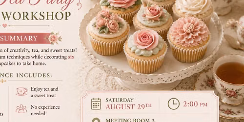 Vintage Tea Party Cupcake Workshop by Lidia\u2019s Sweet Atelier