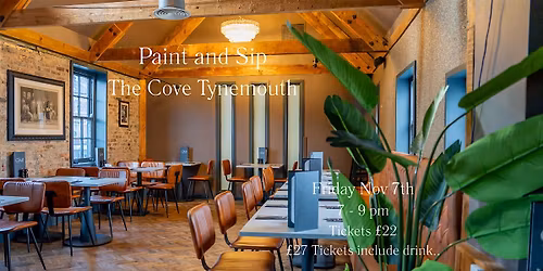 Paint Sip The Cove Tynemouth