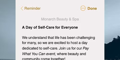 Pay what you can event