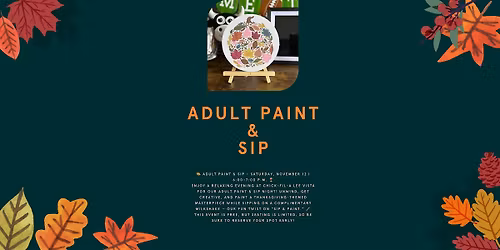 Adult Paint & Sip
